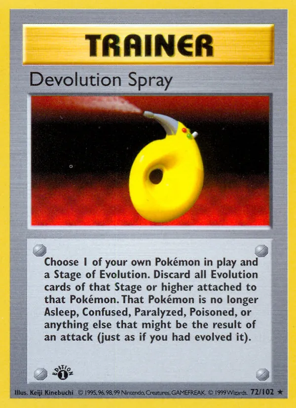 Devolution Spray #72 – Base Set card