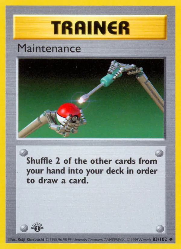 Maintenance #83 – Base Set card