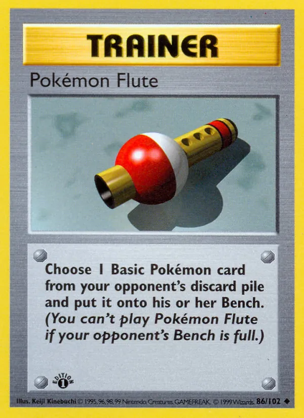 Pokémon Flute #86 – Base Set card