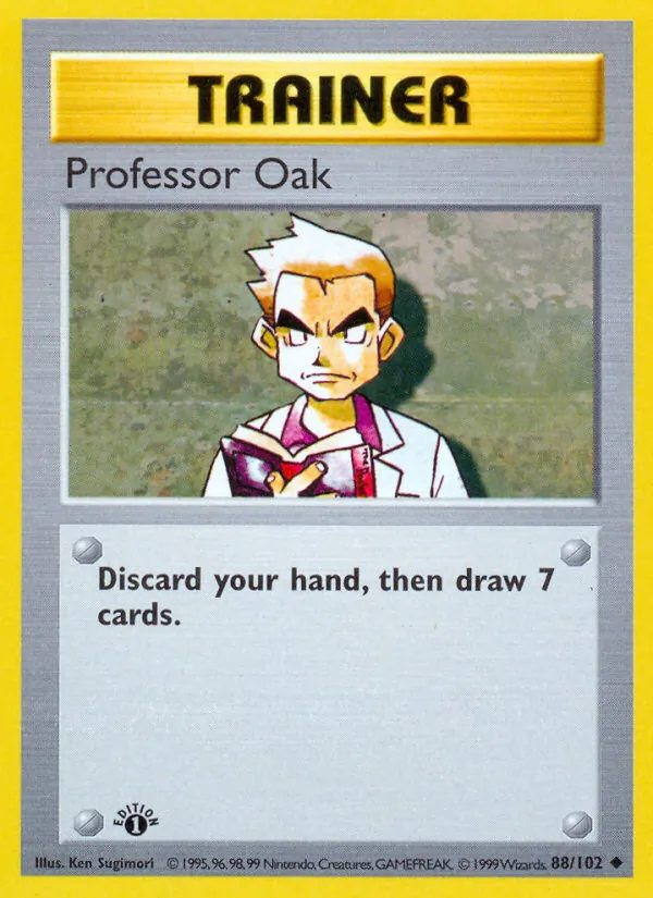 Professor Oak #88 – Base Set card