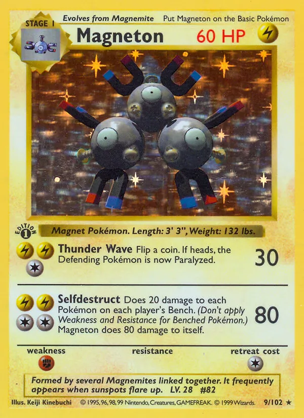 Magneton #9 – Base Set card