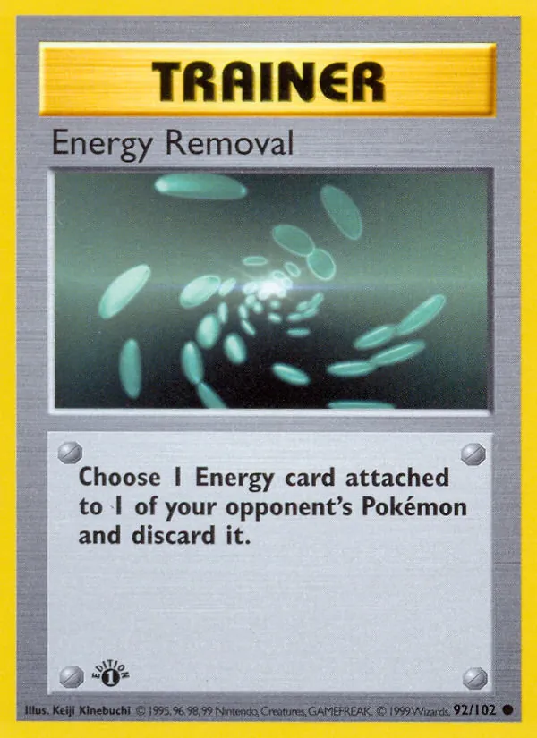 Energy Removal #92 – Base Set card