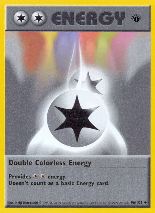 Double Colorless Energy #96 – Base Set card