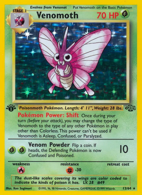 Venomoth #13 – Jungle card