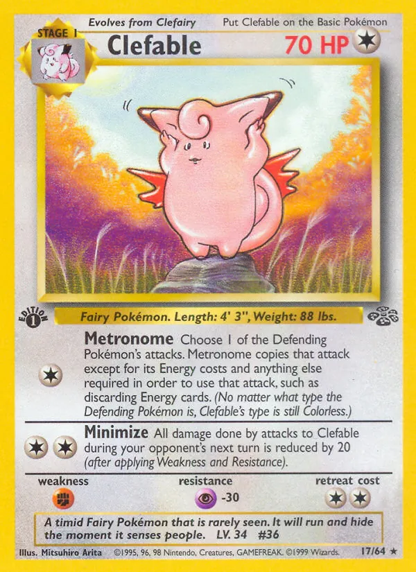 Clefable #17 – Jungle card