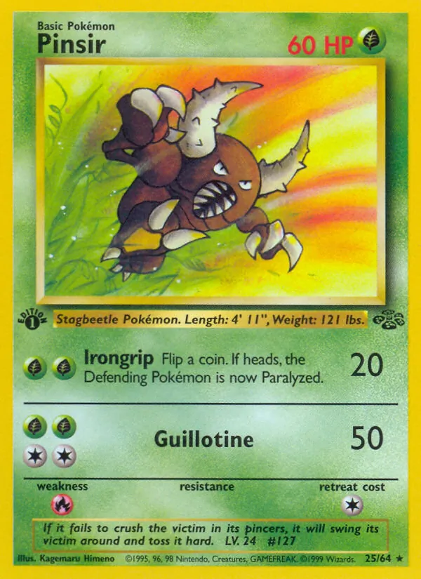 Pinsir #25 – Jungle card
