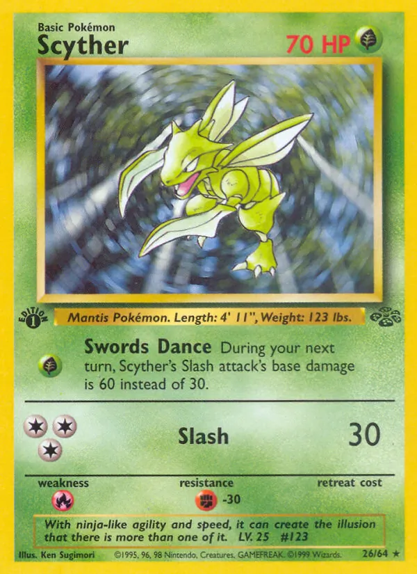 Scyther #26 – Jungle card