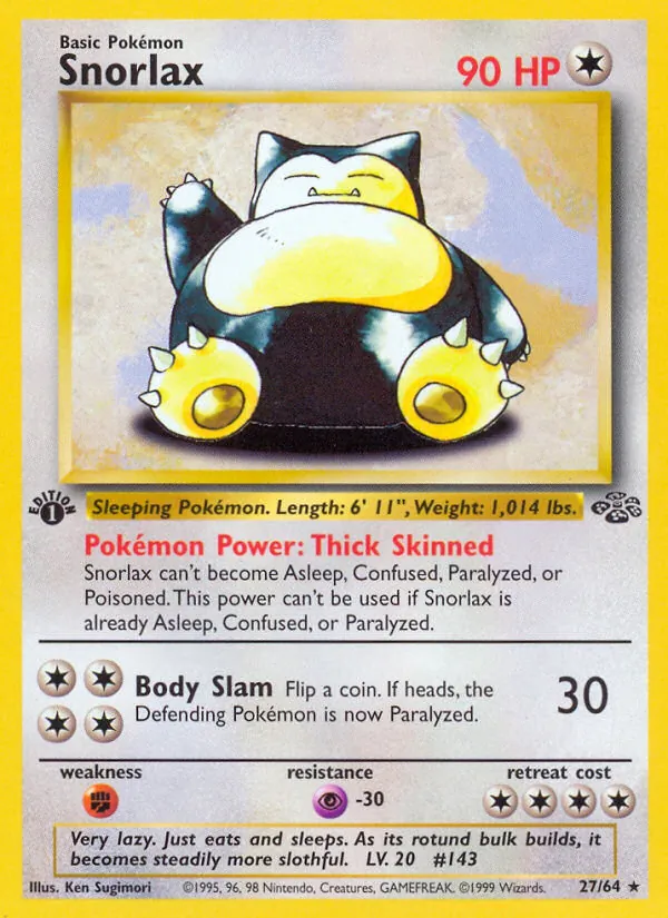 Snorlax #27 – Jungle card