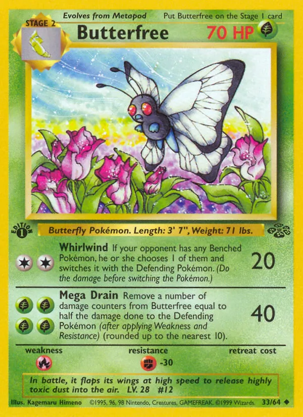 Butterfree #33 – Jungle card