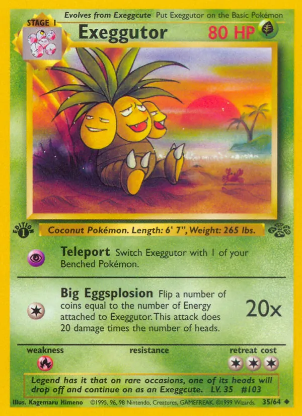 Exeggutor #35 – Jungle card