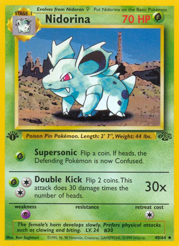 Nidorina #40 – Jungle card