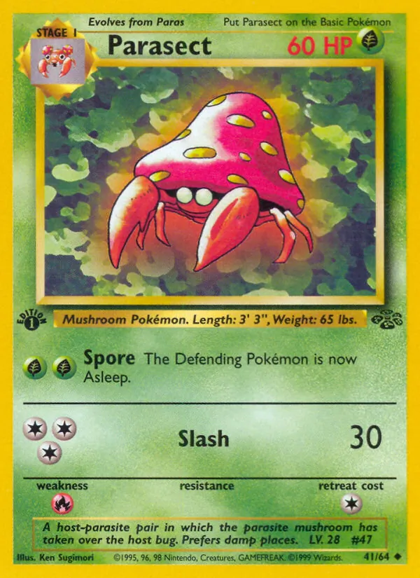 Parasect #41 – Jungle card