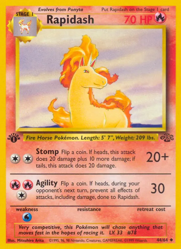 Rapidash #44 – Jungle card