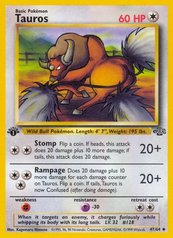Tauros #47 – Jungle card