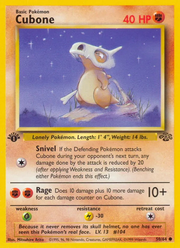 Cubone #50 – Jungle card