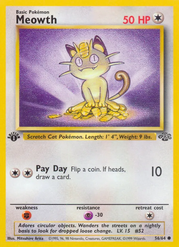 Meowth #56 – Jungle card