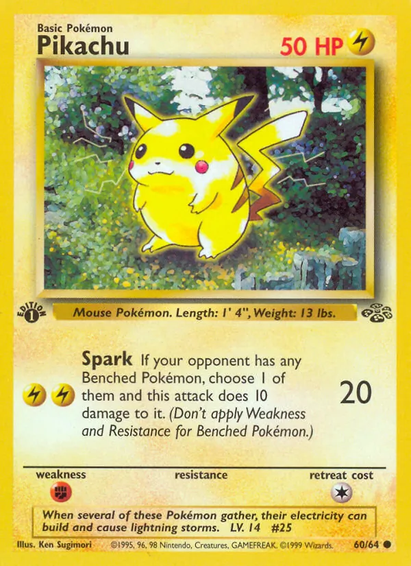 Pikachu #60 – Jungle card