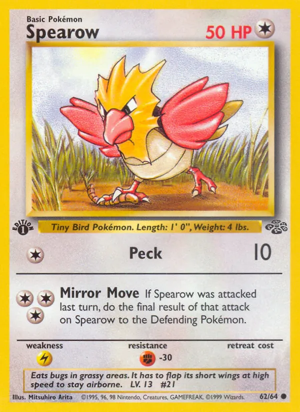 Spearow #62 – Jungle card