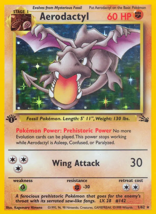 Aerodactyl #1 – Fossil card