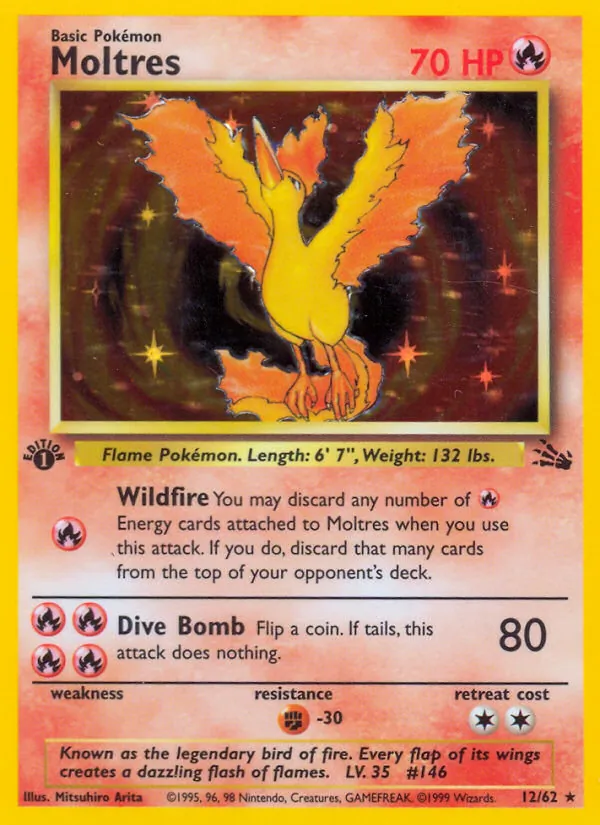Moltres #12 – Fossil card