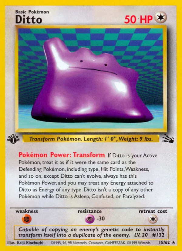 Ditto #18 – Fossil card