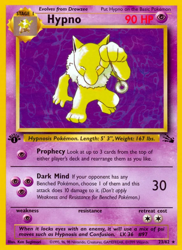 Hypno #23 – Fossil card