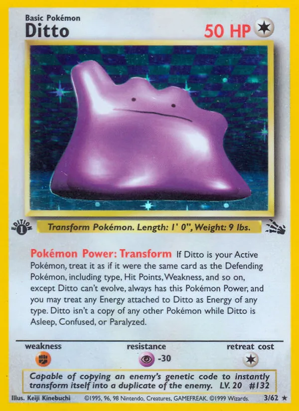 Ditto #3 – Fossil card