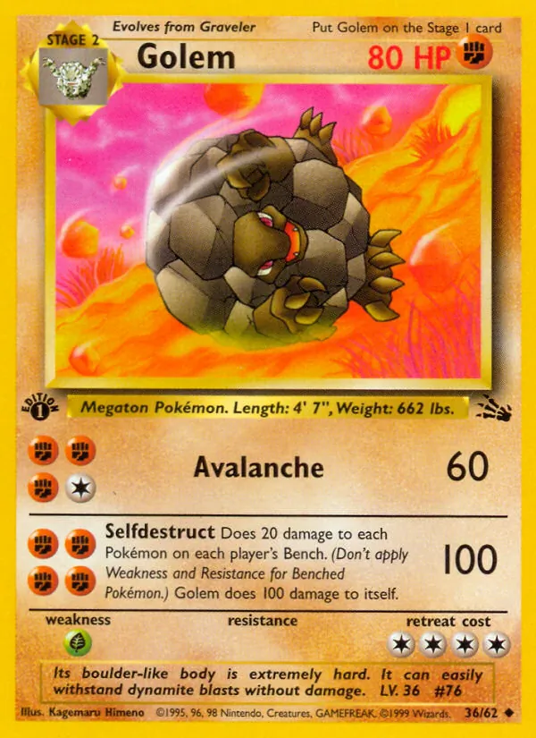 Golem #36 – Fossil card