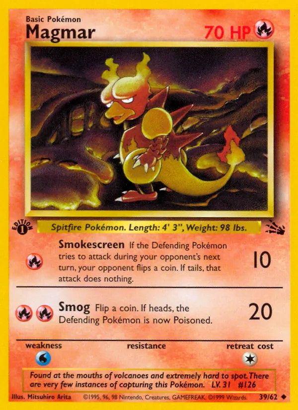 Magmar #39 – Fossil card