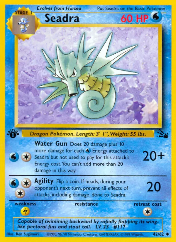 Seadra #42 – Fossil card