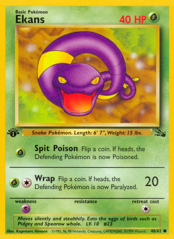 Ekans #46 – Fossil card