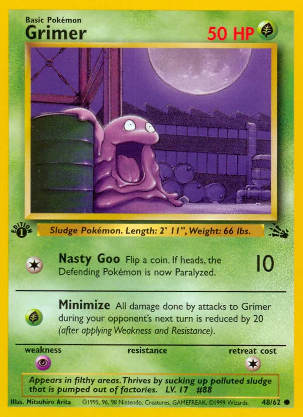 Grimer #48 – Fossil card