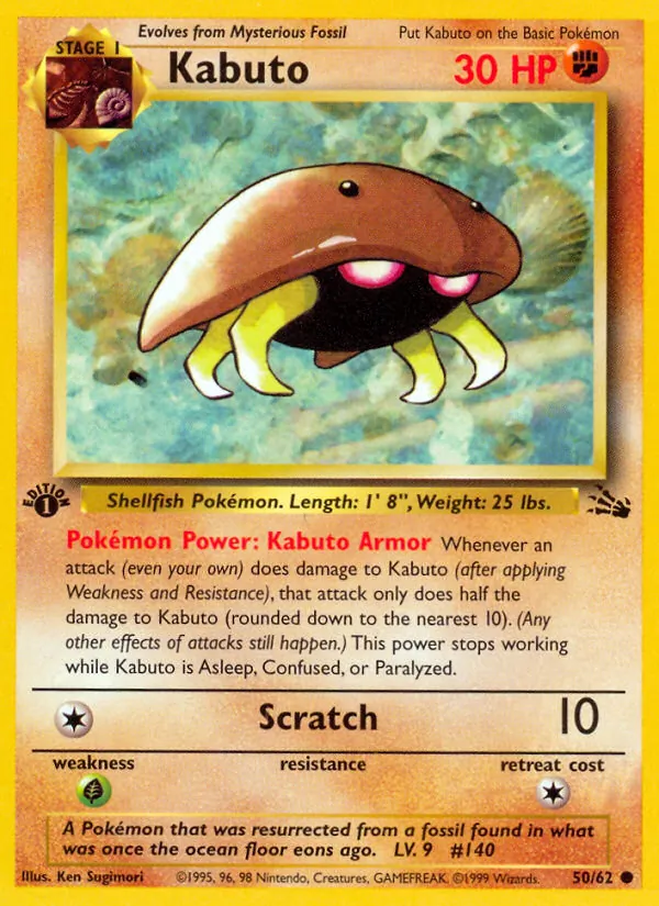 Kabuto #50 – Fossil card