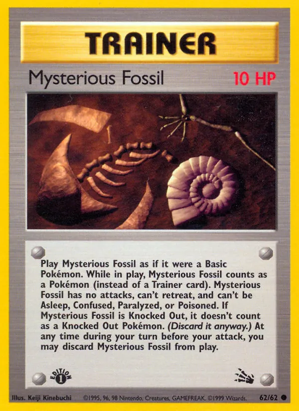 Mysterious Fossil #62 – Fossil card