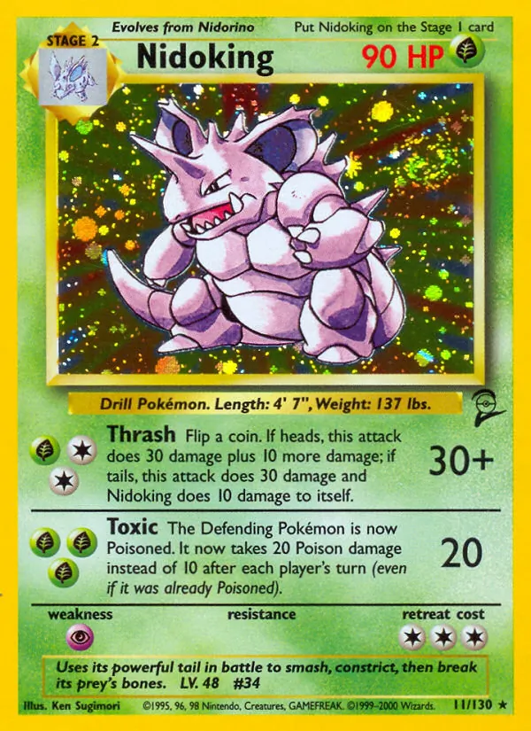 Nidoking #11 – Base Set 2 card