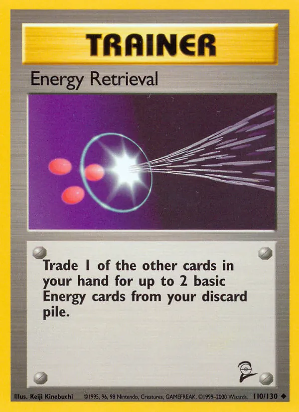 Energy Retrieval #110 – Base Set 2 card