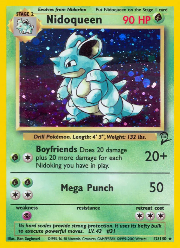 Nidoqueen #12 – Base Set 2 card