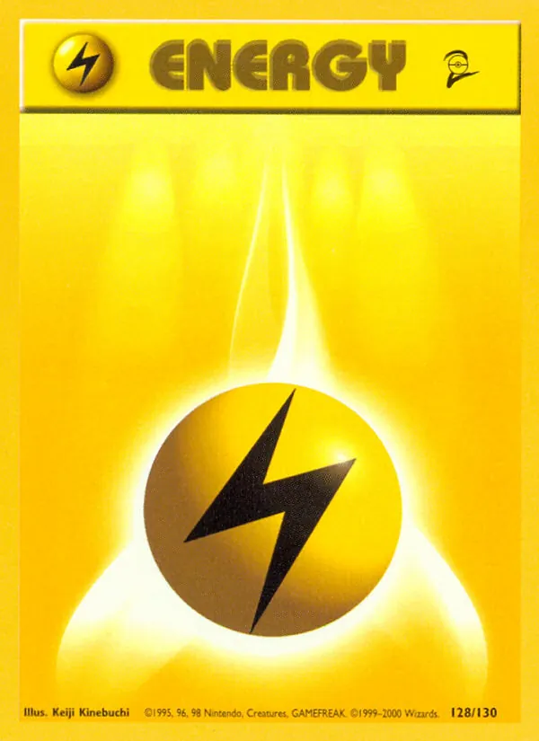 Lightning Energy #128 – Base Set 2 card