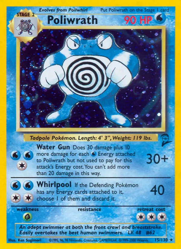 Poliwrath #15 – Base Set 2 card