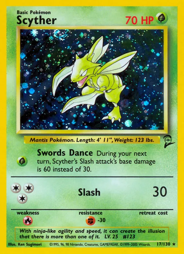 Scyther #17 – Base Set 2 card