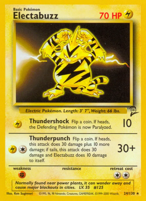 Electabuzz #24 – Base Set 2 card