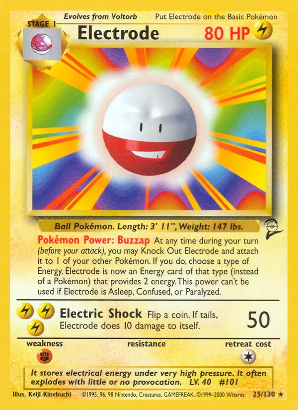 Electrode #25 – Base Set 2 card
