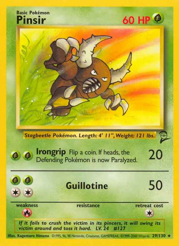 Pinsir #29 – Base Set 2 card