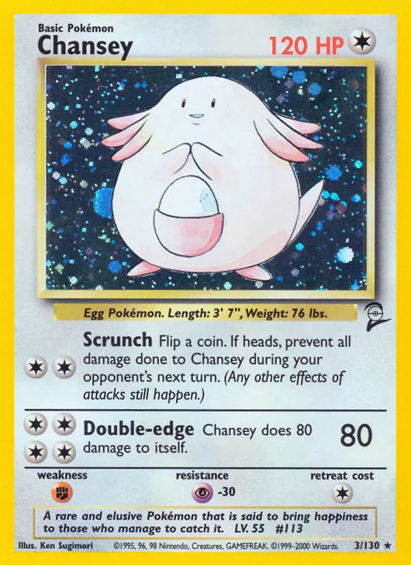 Chansey #3 – Base Set 2 card