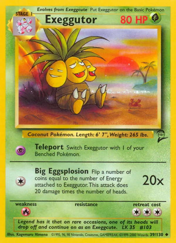 Exeggutor #39 – Base Set 2 card