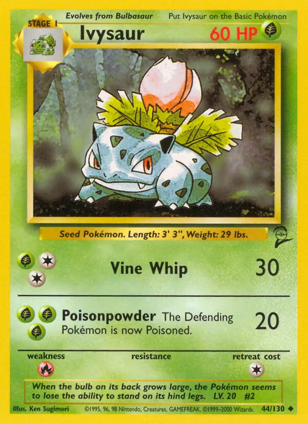 Ivysaur #44 – Base Set 2 card