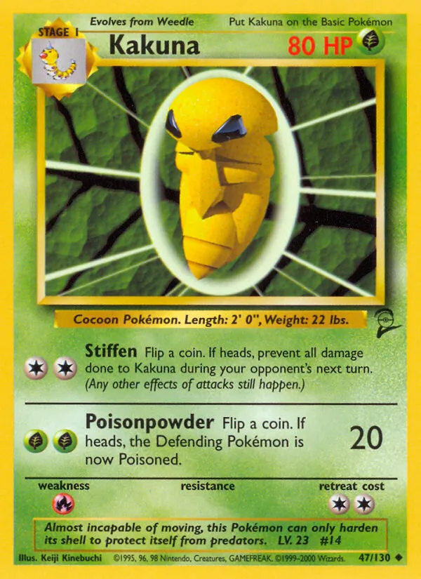 Kakuna #47 – Base Set 2 card