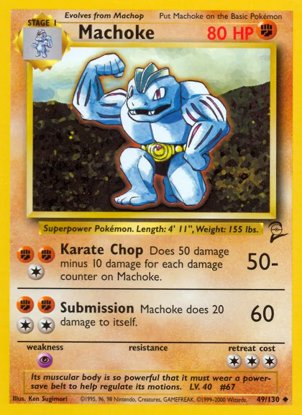 Machoke #49 – Base Set 2 card