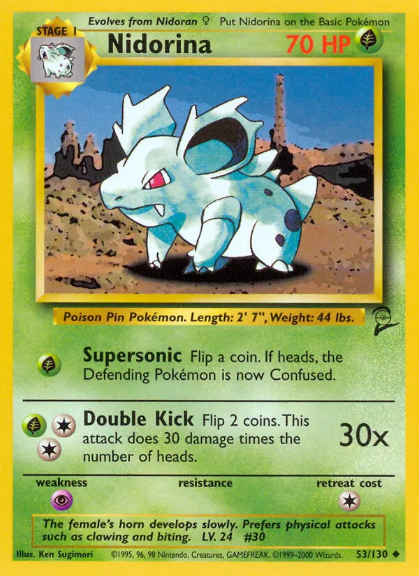 Nidorina #53 – Base Set 2 card