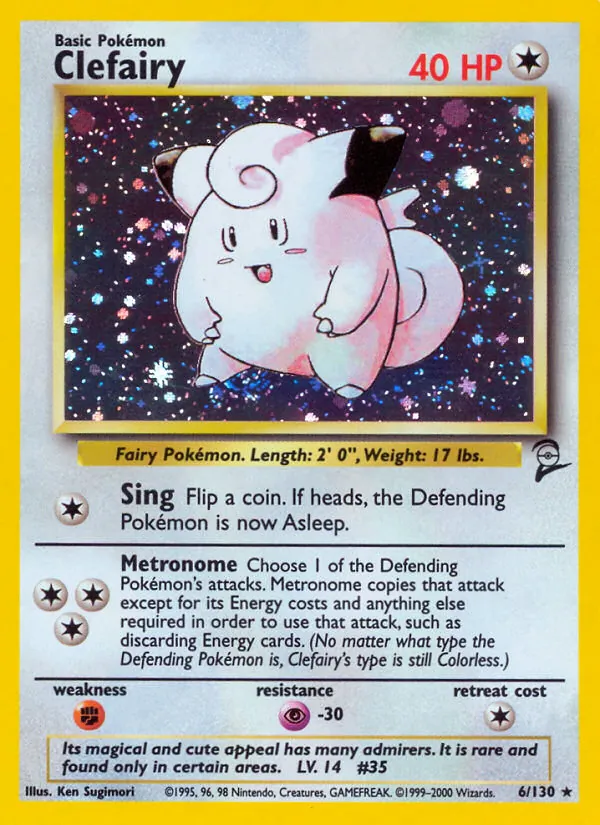 Clefairy #6 – Base Set 2 card